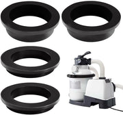 Set di O-ring 4 pezzi - Ricambi per Pompaggio a Filtro - O-ring a L - O-ring in Silicone di Alta Qualità - Installazione Facile - Anello di Filtro