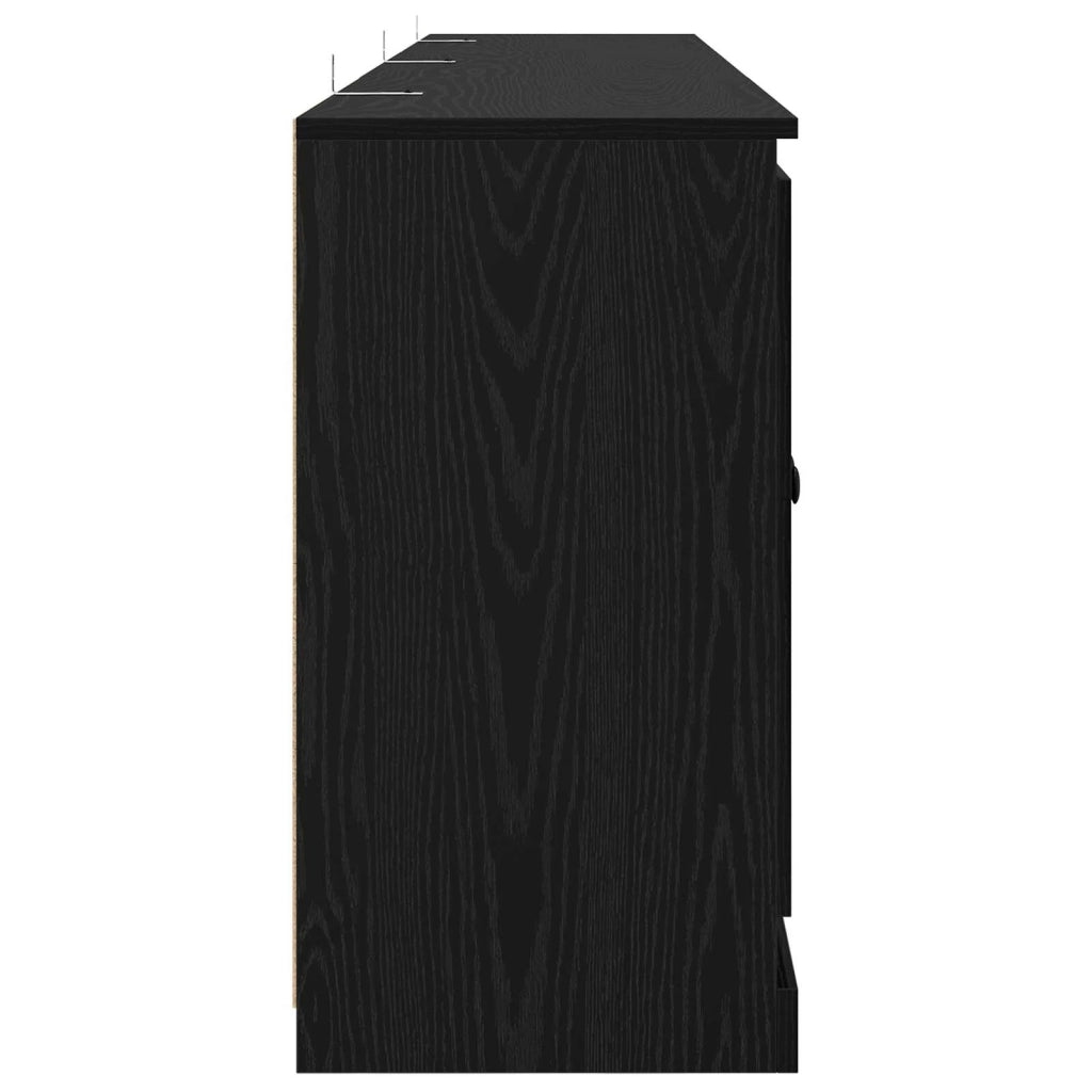 Sideboards con cassetto 3 pcs Rovere Nero 210 x 35,5 x 67,5 cm 3402649