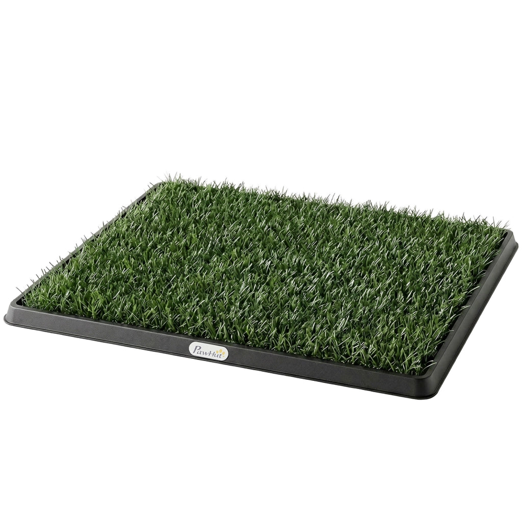Tappetino per cani con vassoio ed erba artificiale ¨C Minimal ¨C 63x50.5 cm verde