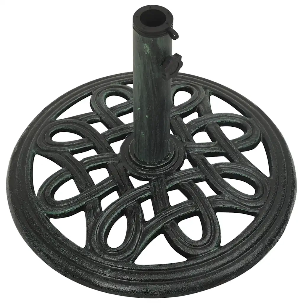 Base per Ombrellone Verde 40x40x32 cm in Ghisa 317765