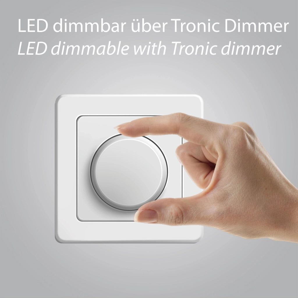 Plafoniera/Parete PURE VITRUM bronzo vetro Ø22 LED 11W