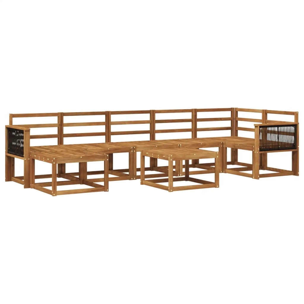 Set di divani da esterno 8 pcs Naturale