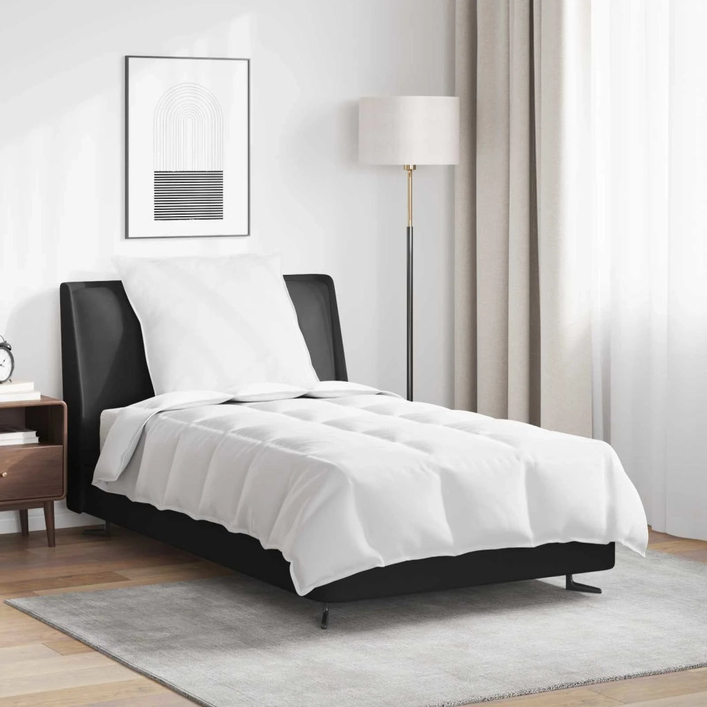 Piumone | Duvet 2-in-1 con cuscino 2 pz Bianco Piuma d'anatra