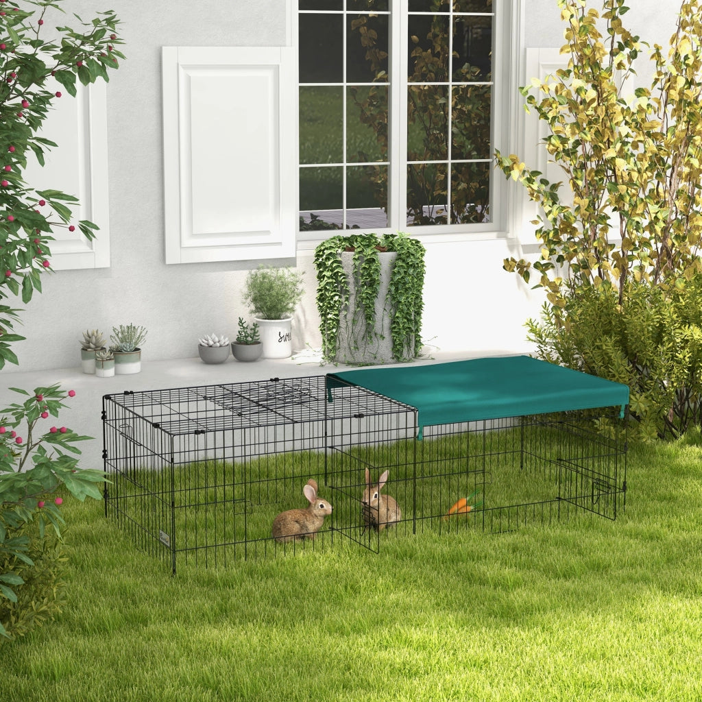 Gabbia per Conigli ¨C Minimal ¨C Verde Acciaio 185x75x50cm