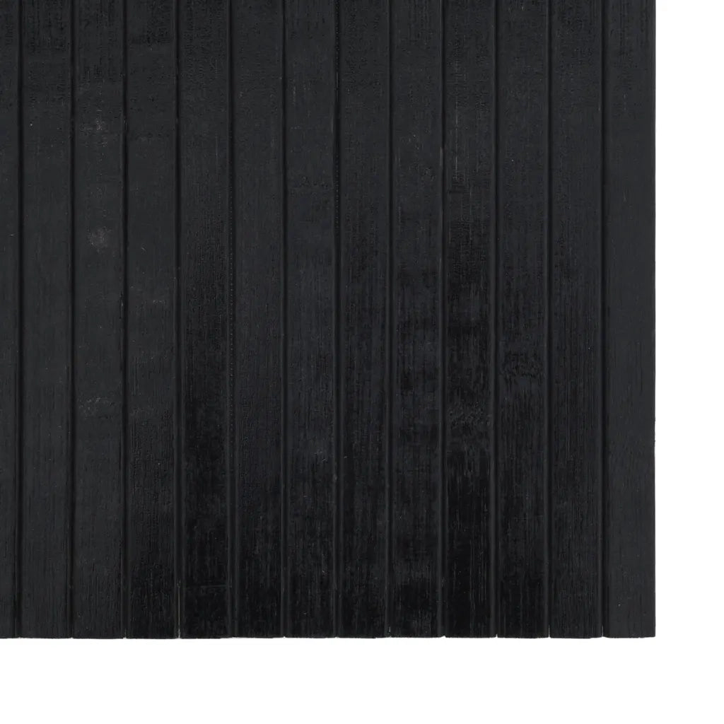 Tappeto Rettangolare Nero 60x300 cm in BambÃ¹