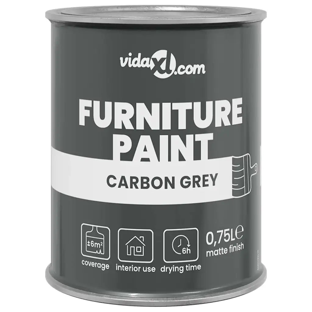 vidaXL Vernice per mobili Grigio Carbonio 10 x 10 x 12.2 cm