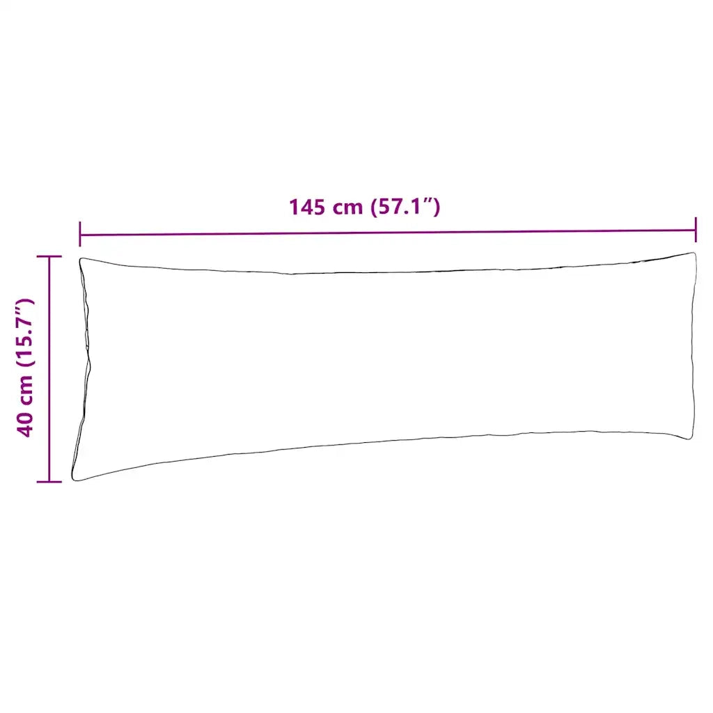 Cuscini da Divano 2 pz | Cuscini per sedie Marrone 145 x 40 cm Tessuto in Cords