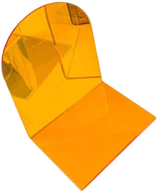 Supporto per libri a forma L - Antiscivolo - Acrilico - Set da 2 - Translucido - Supporto stabile per libri