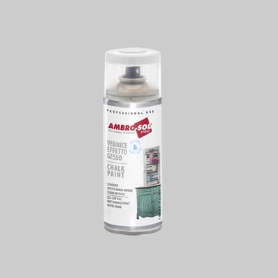 BOMBOLETTA SPRAY EFFETTO GESSO 400 ml Bianco crema - 6 pezzi- AMBROSOL