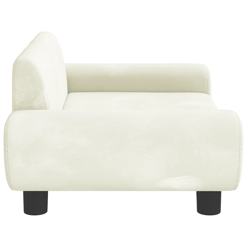Lettino per Cani Crema 70x45x33 cm in Velluto 171994