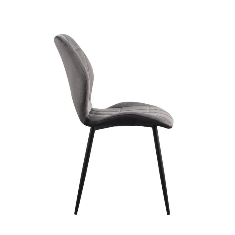 Sedia in velluto imbottita 49 x 56 x 86 cm