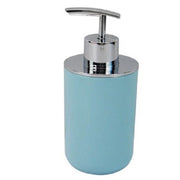 Trade Shop - Dispenser Porta Sapone Liquido Celeste Silver Per Ricambio Accessori Bagno 79886 -