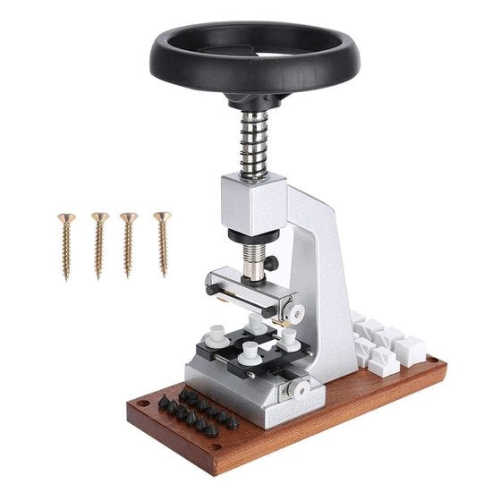 Apri Raccordo Indietro Orecchio per Orologi Professionale - Strumento per Orologiaio - Base a Viti Oyster Style - Base Metallica - Strumento di Riparazione - Adatto per...