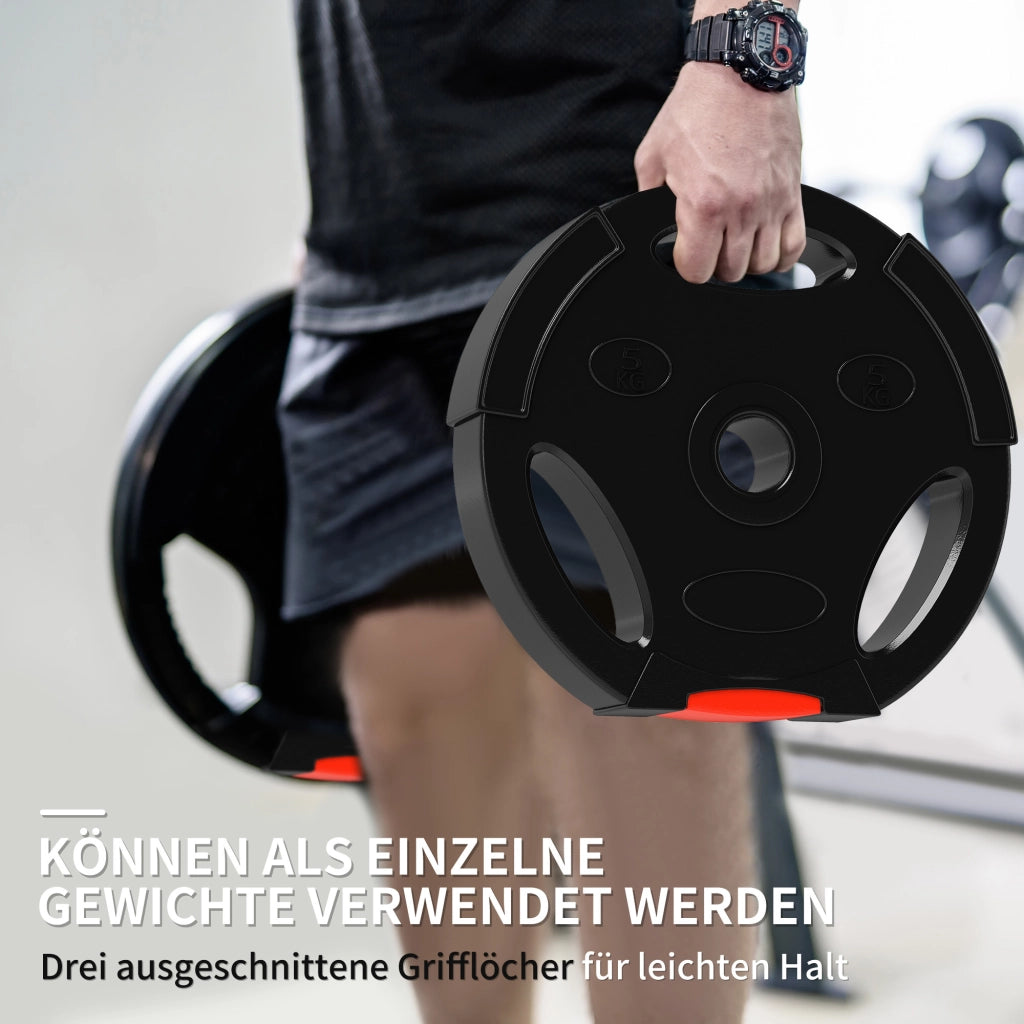 Set Pesi per Allenamento ¨C Minimal ¨C 2x10 kg e 2x5 kg, Nero