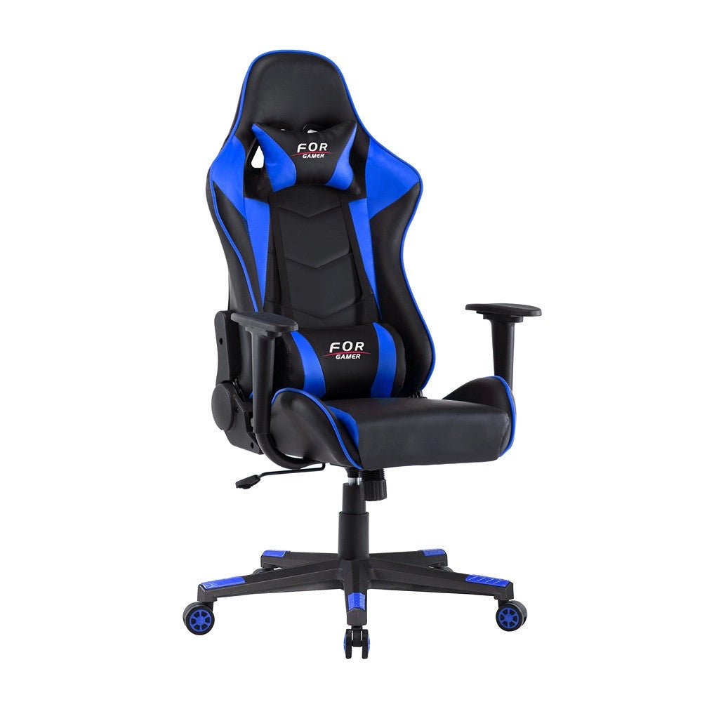 Sedia da ufficio a righe (nera + blu)