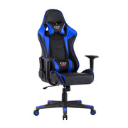 Sedia da ufficio a righe (nera + blu)