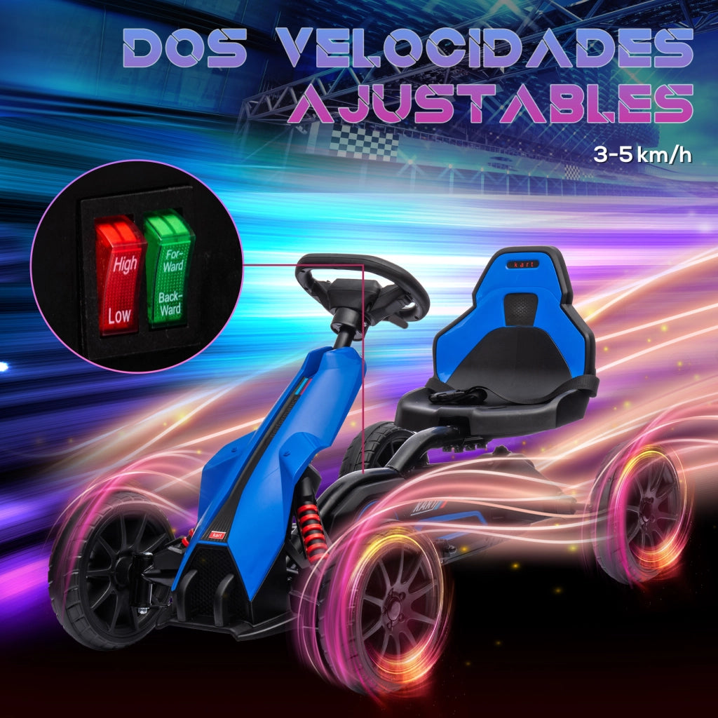 Auto Elettrica per Bambini 12V ¨C Minimal ¨C 100x58x58,5cm Blu