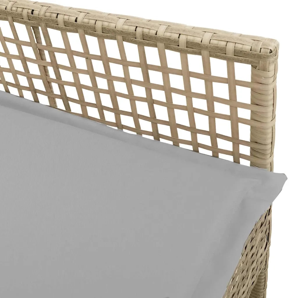 Sedia da Giardino 2 pcs Beige 55 x 53 x 85 cm polyrattan 42003448