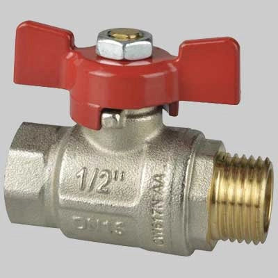 VALVOLA A SFERA M/F A PASSAGGIO TOTALE C/FARFALLA IN ALLUMINIO  3/8 PN 50     ICMA