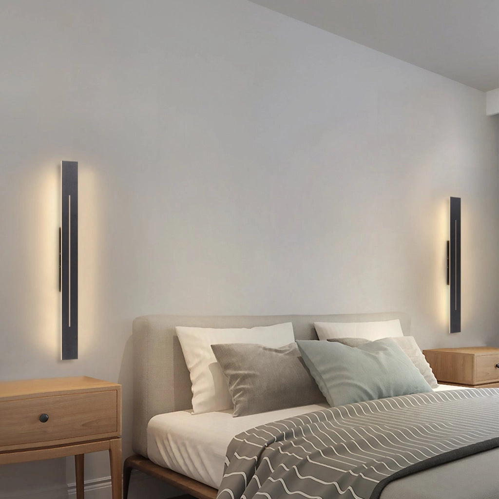 ZMH Applique LED per interni nera 30cm 60cm 100cm