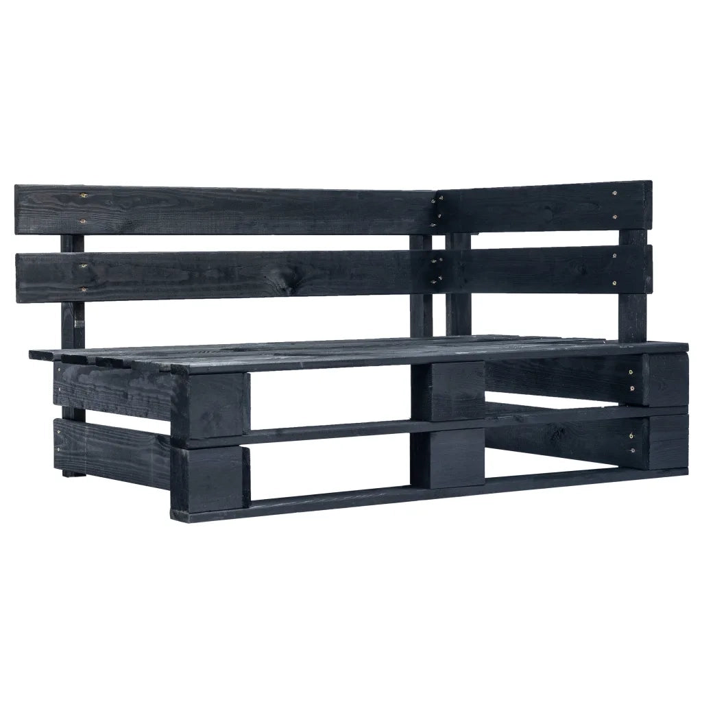 Divano da Giardino a Pallet con Cuscini Grigi in Legno di Pino 277414