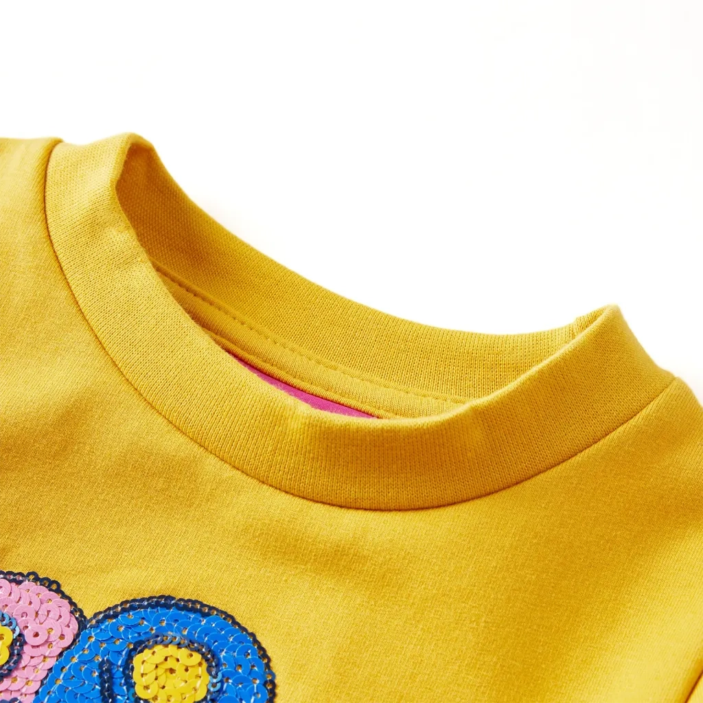Felpa per Bambini Ocra Scuro 92