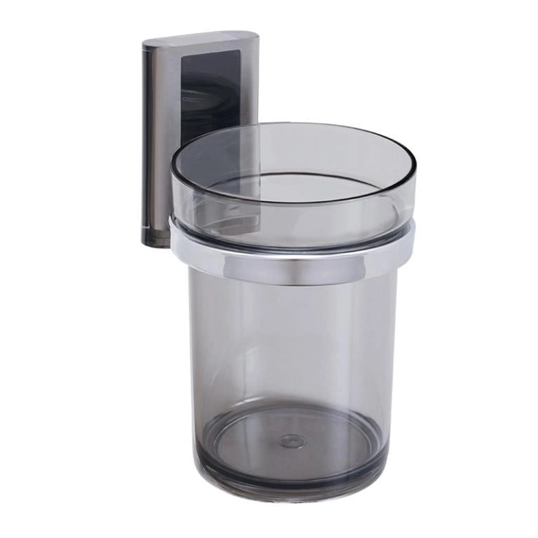 Bicchiere portaspazzolini da parete muro grigio eliplast
