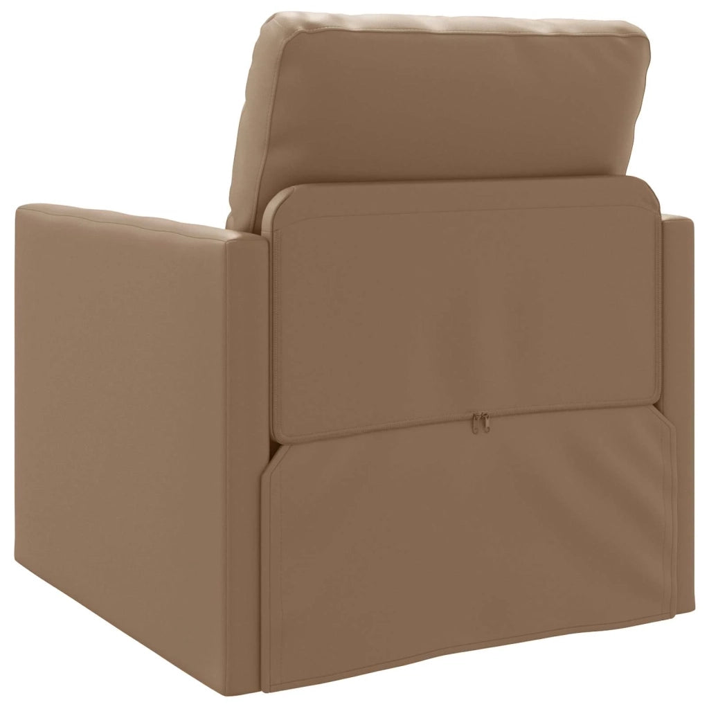 Divano letto | Sof¨¤ letto | Letto singolo 60cm Cappuccino Pelle Artificiale