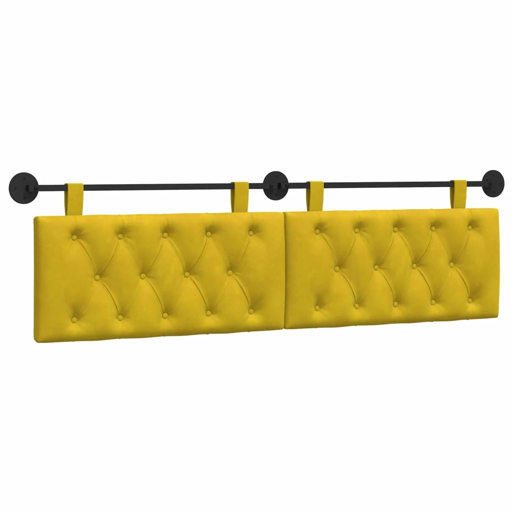 Testiera sospesa Con luce LED Giallo Velluto 42032171