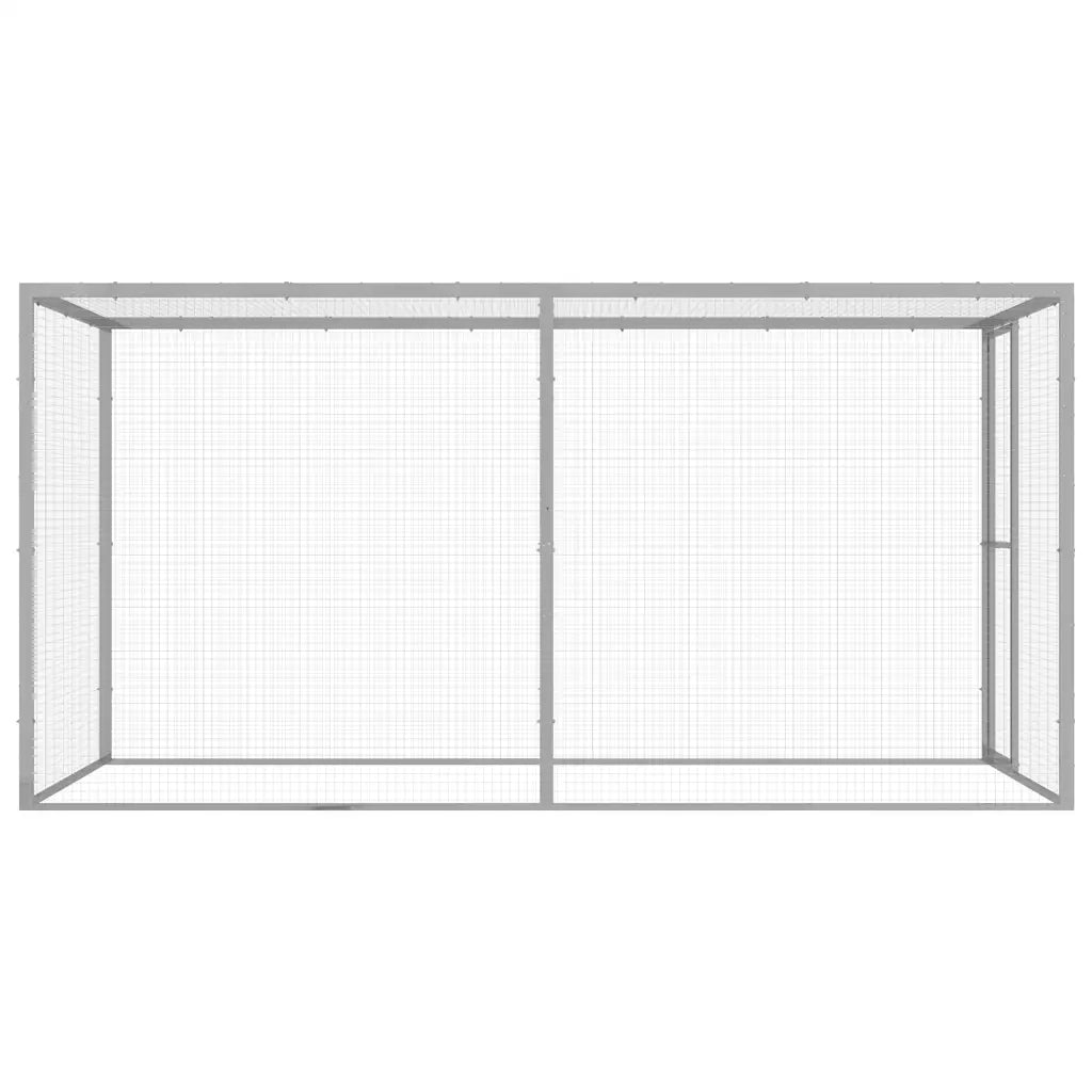 Gabbia per Gatti 3x1,5x1,5 m in Acciaio Zincato CFW5770147