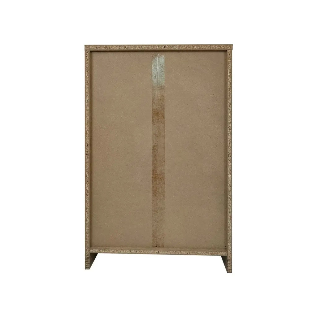Piccola libreria design con 2 ripiani, colore rovere chiaro della collezione TOLLY.