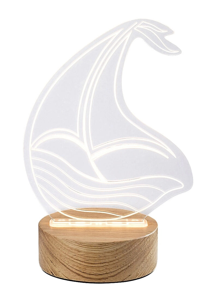 Lampada decorativa Akali barca faggio LED 2W Rabalux