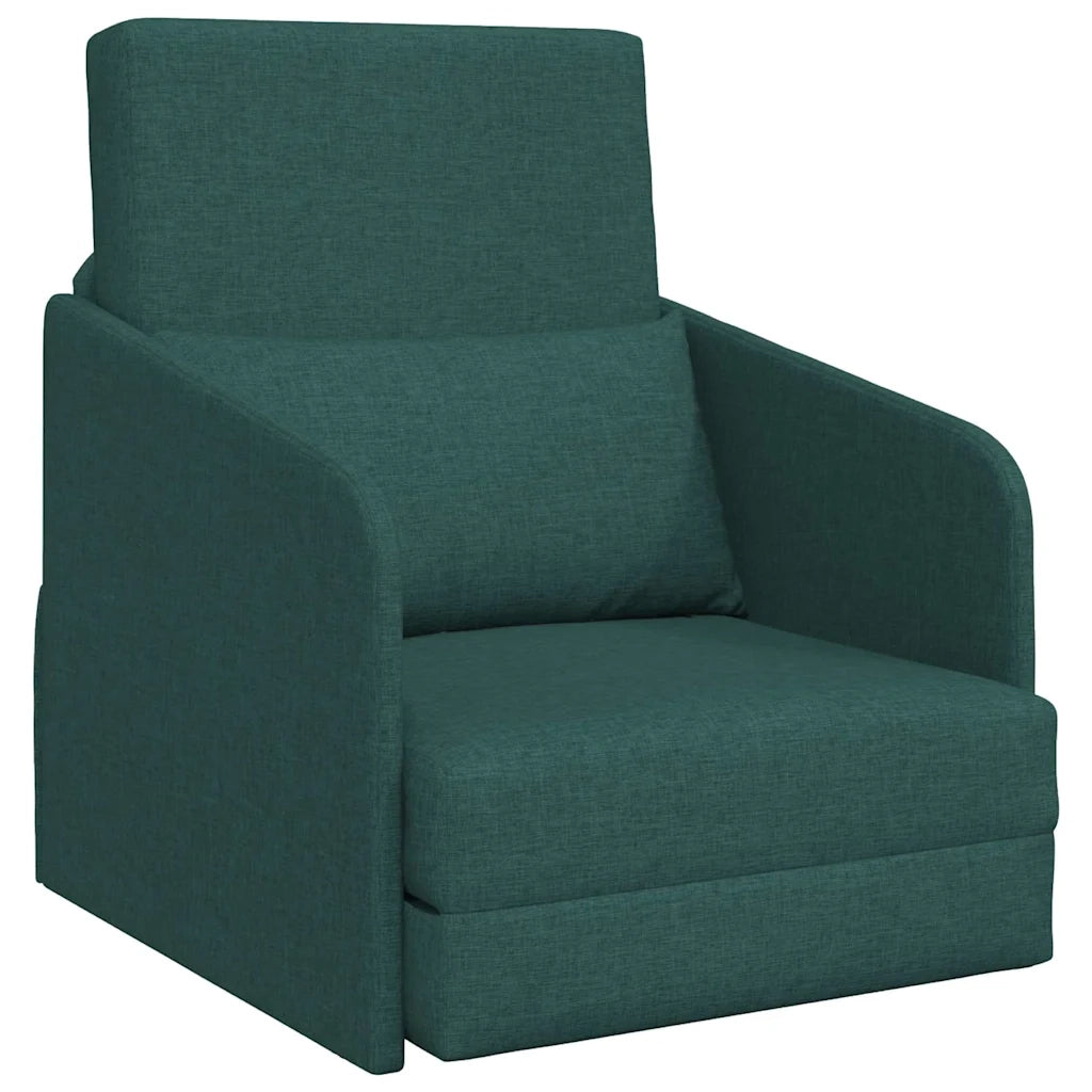 Divano letto-Sofa Letto-Daybed Verde Scuro 65 x 80 x 83 cm Tessuto