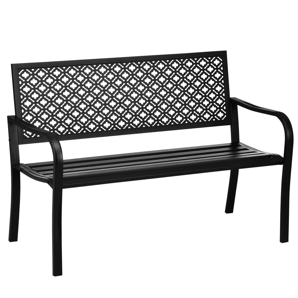 Panchina da Giardino ¨C Minimal ¨C 127x63x83 cm Nero