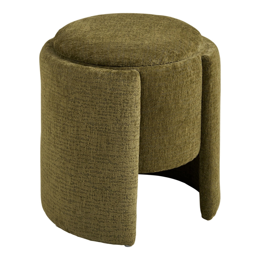 Pouf Walsdorf, Verde, Tessuto, 42x42x44 cm