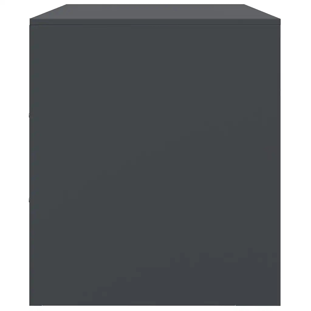 Mobili TV 2 pz-Set di 2 Credenza per TV Antracite 67x39x44 cm in Acciaio 225013