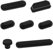Stecchi di protezione per laptop 7 pezzi - Compatibili con MacBook Pro 14/16 pollici - Protezione in silicone - Capsule antistatiche - Nero - Materiale duraturo - Stecchi per laptop antistatici