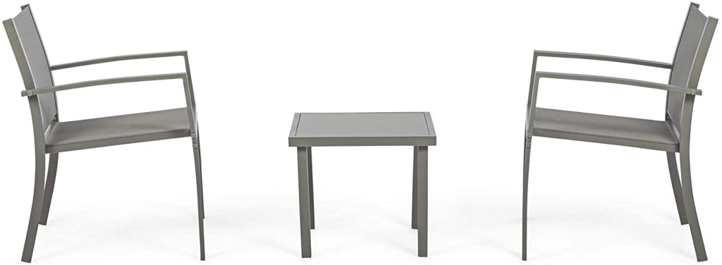 Salotto da esterno 3 pezzi auri tortora
