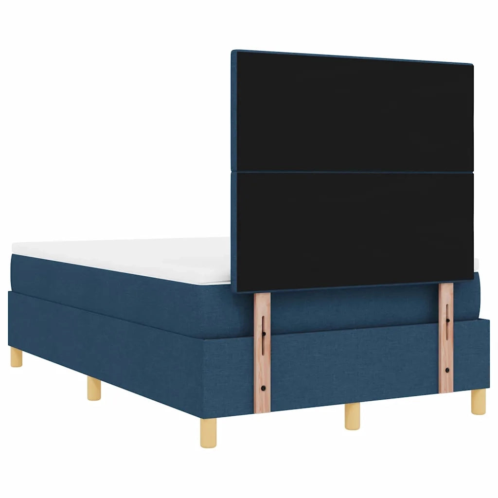 Letto a molle con materasso Blu 120 x 200 cm Tessuto 3339615