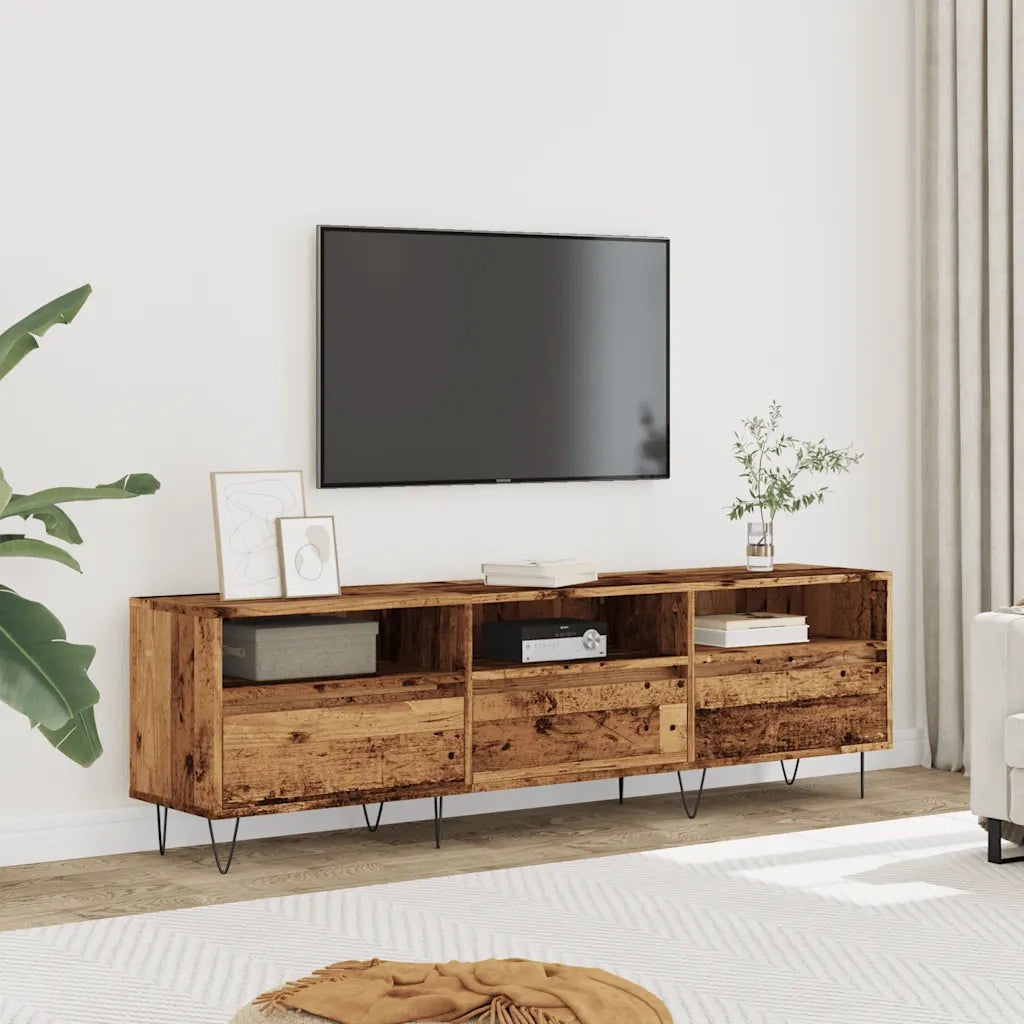 Mobile TV | Armadietto TV | Mobile Porta TV Legno Antico 150x30x44,5 cm Legno Multistrato