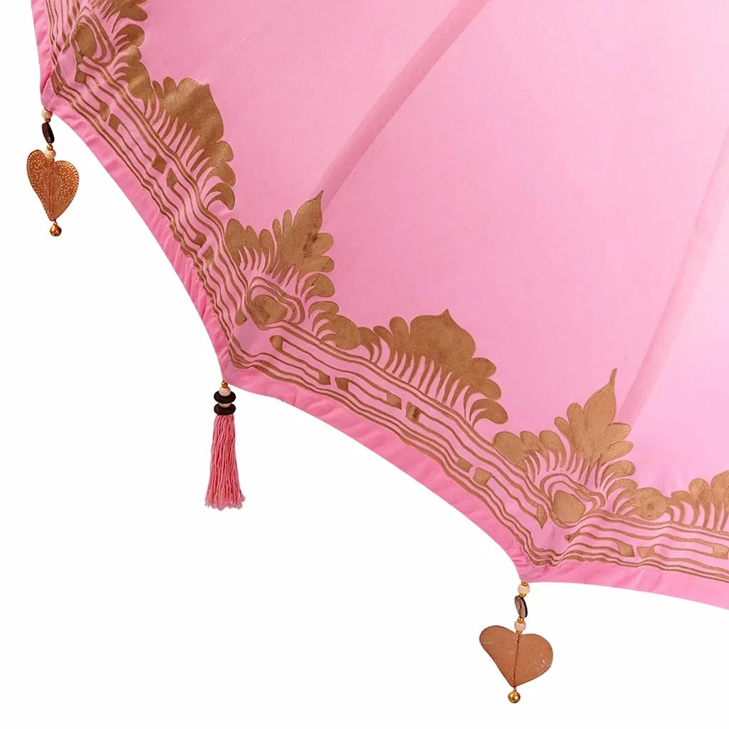 Ombrello balinese con base Rosa 215 x 215 x 260 cm 3356907