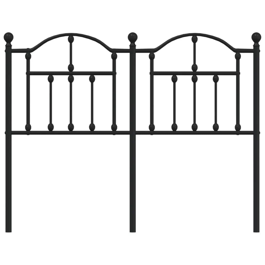 Testiera-Testata del letto in Metallo Nero 120 cm