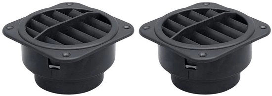 Ventilatore di Scarico Rotativo Autoattivato a 2 pezzi 75mm per Riscaldamento del Pavimento