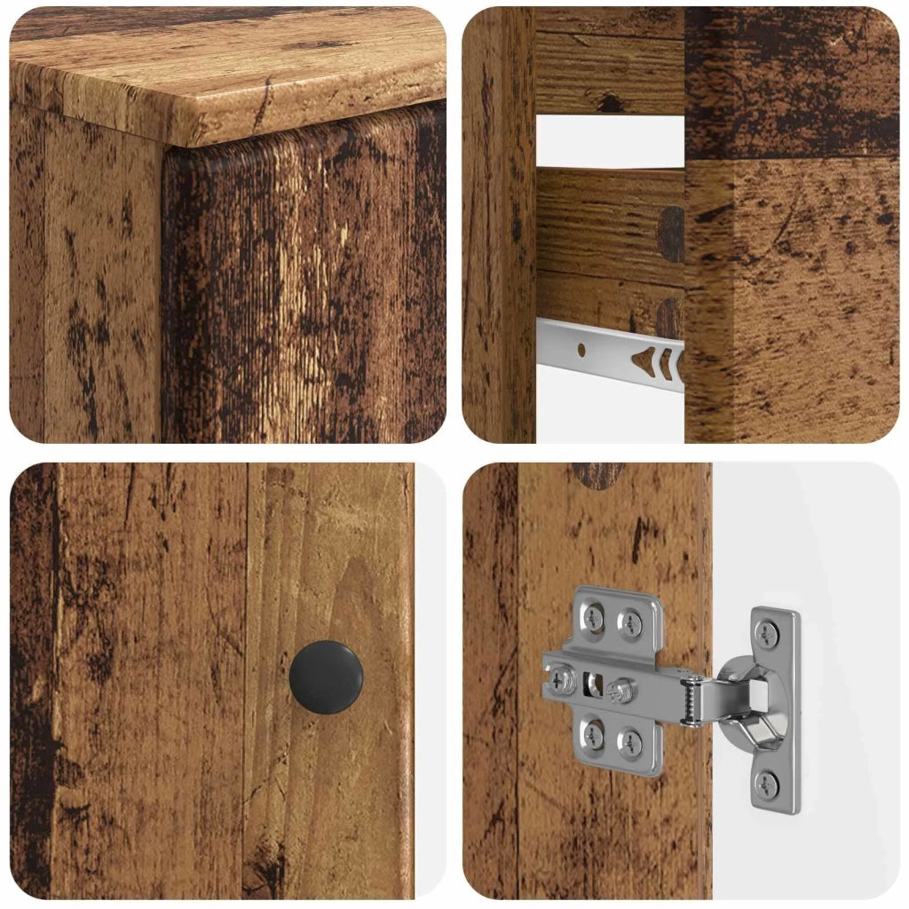 Set di Armadi da Bagno da 2 Pezzi BREDA Legno antico 3417565