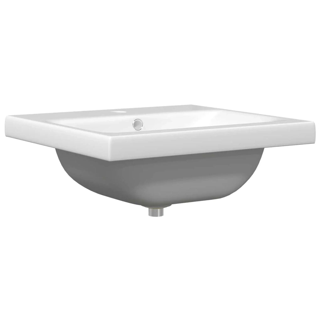 Set di mobili per il bagno 2 pcs Rovere Nero e Bianco