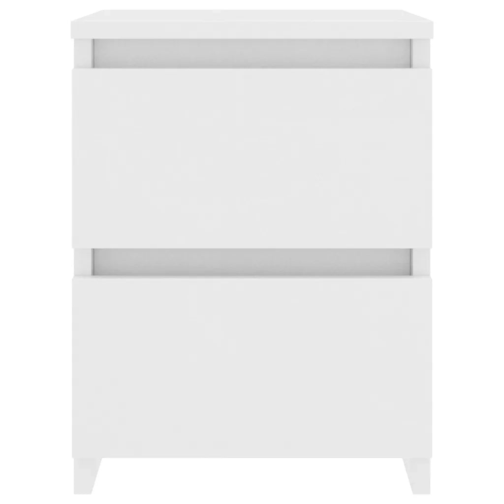 Comodino Bianco 30x30x40 cm Legno Ingegnerizzato 800513