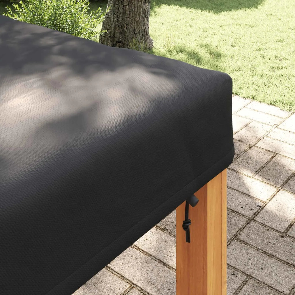 Copertura Tavolo Tinta unita Nero 92 x 92 x 15 cm Tessuto 4106082