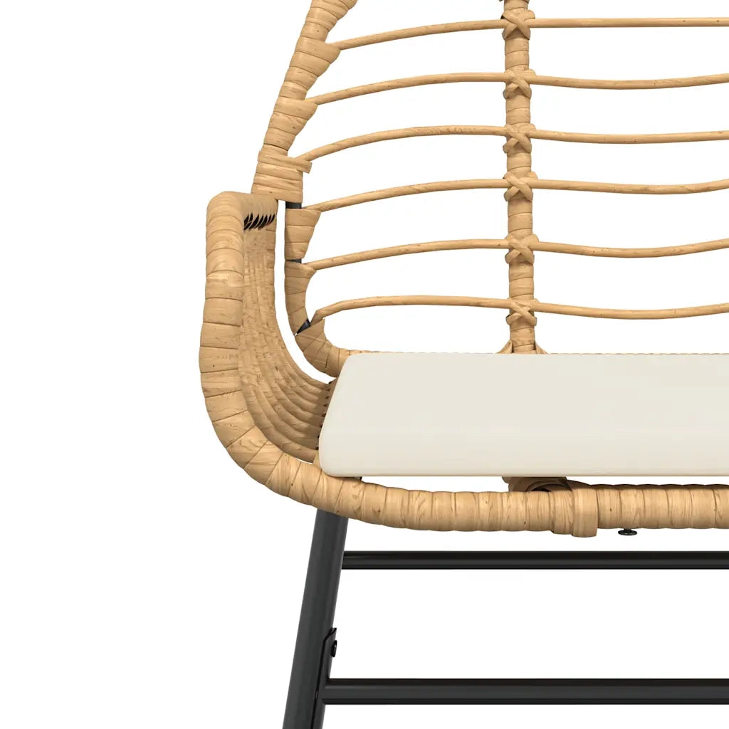 Set da Pranzo da Giardino 5pz | Set Salotto da Giardino con Cuscini Polyrattan Vetro
