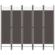 Divisorio Ambienti | Divider per stanze | Paravento a 5 Pannelli Antracite 200x180 cm