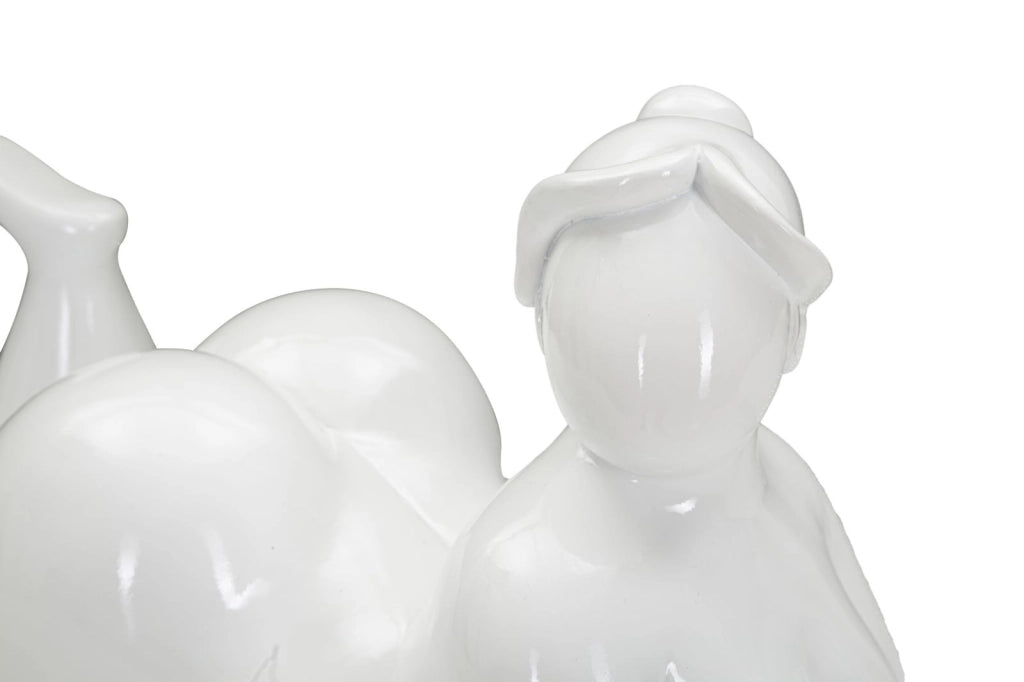 Statua raffiguarnte donna 32x12,5x16cm DONNINA YOGA RELAX